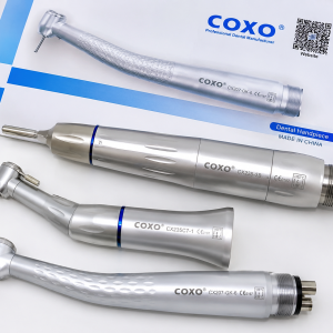 Kit Profesional COXO para Odontología – Air Motor, Pieza Recta, Contraángulo y Pieza de Alta
